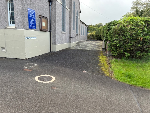 The accessible entrance at Oakley